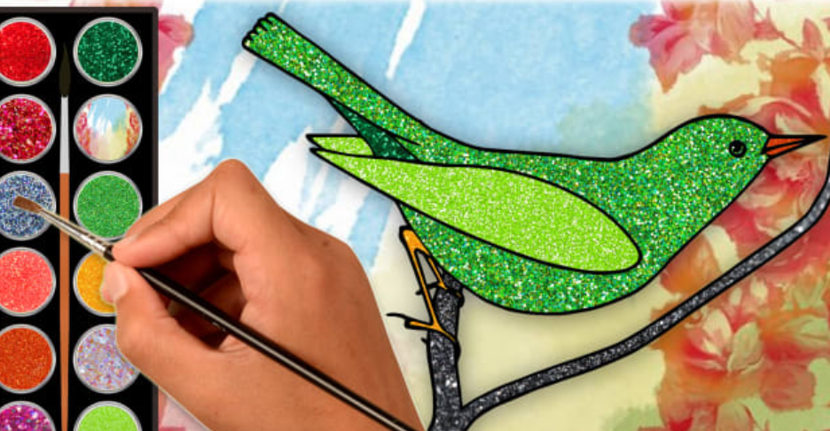 I do coloring books, draw videos for children