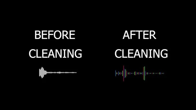I can remove background noise, clean audio
