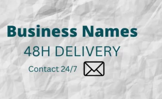 I can create names for your business, brand, company