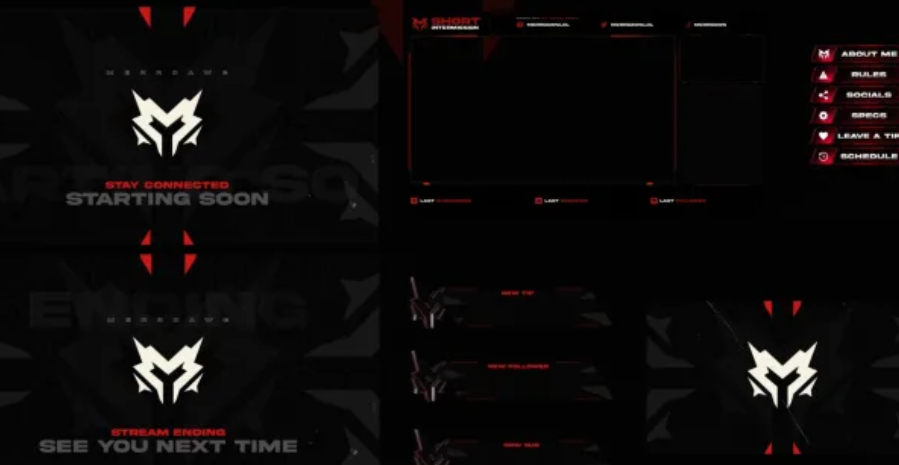 I'm creating an overlay alert transition streaming package for twitch