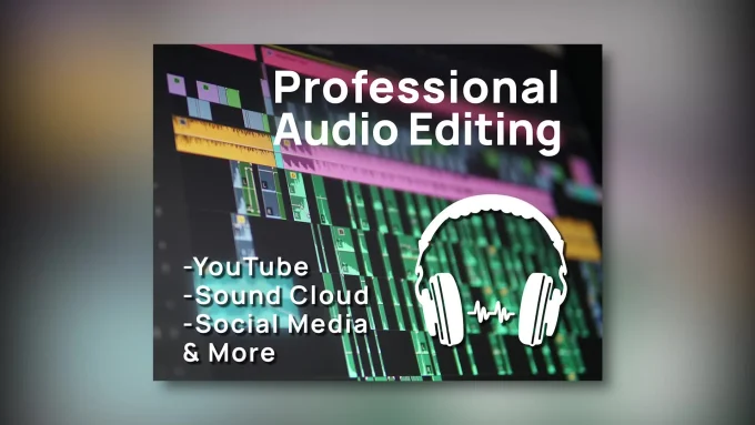 Remove noise, wind, echo, repair and clean up the audio