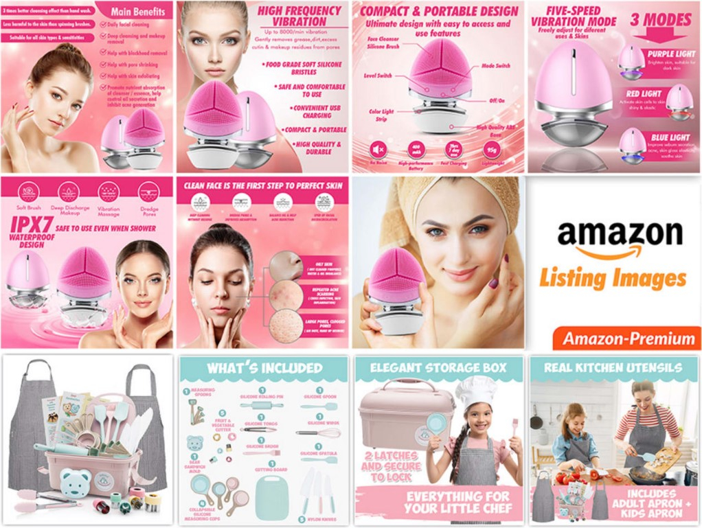 I will design Amazon product images for listings