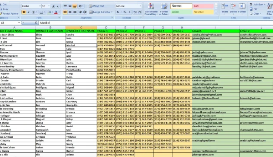 I am engaged in tracking property passes wholesale