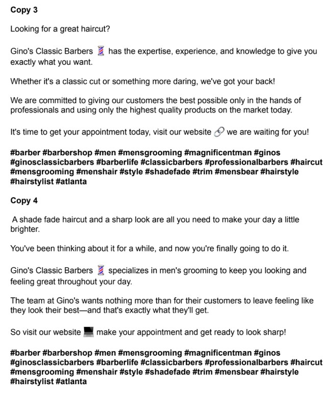 I will copywrite for your social media high quality content