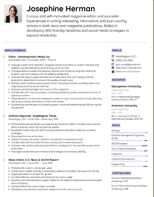 Write and enhance your resume and Linkedin