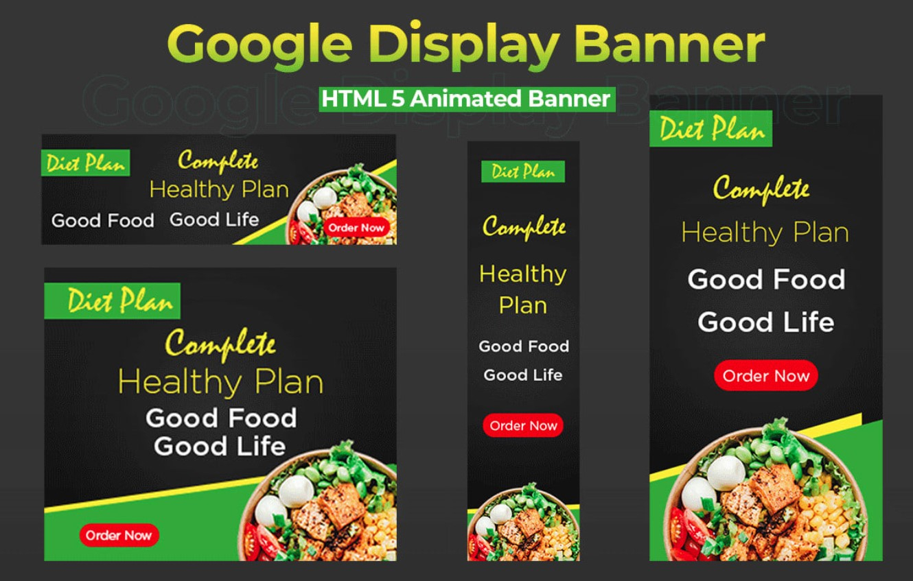 I will design attractive animated HTML5 Google banner ads