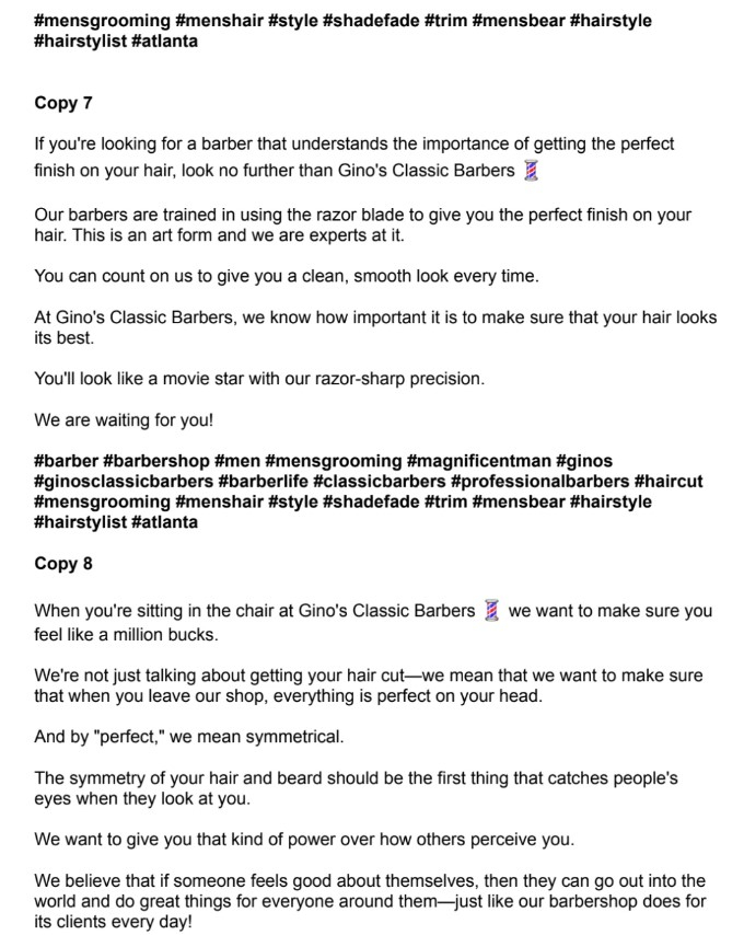 I will copywrite for your social media high quality content