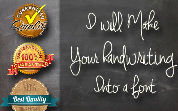 Turn your handwriting into a font for word