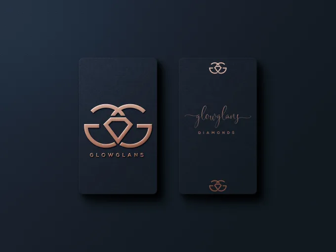 Minimalist monogram signature business logo