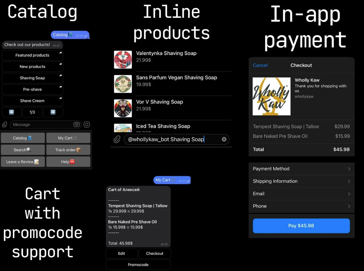 Develop a telegram bot