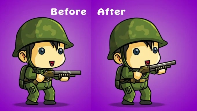 I can animate your 2d cartoon character 