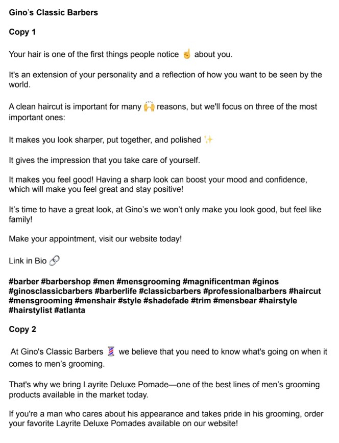 I will copywrite for your social media high quality content