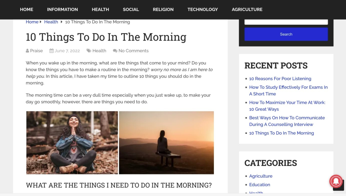 Publish Content on your Website