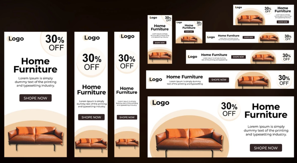 I will design google ads banners, website hero banners, web banner