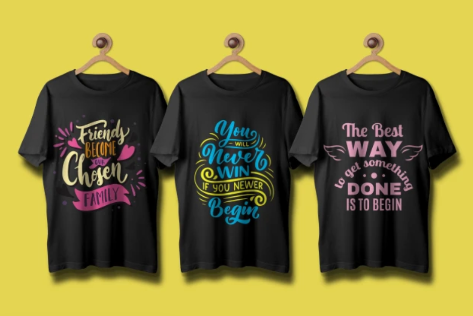 I will develop creative typographic designs of T-shirts