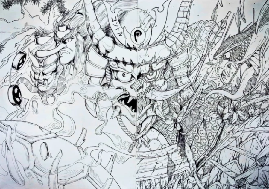 I can make a black and white line according to your idea