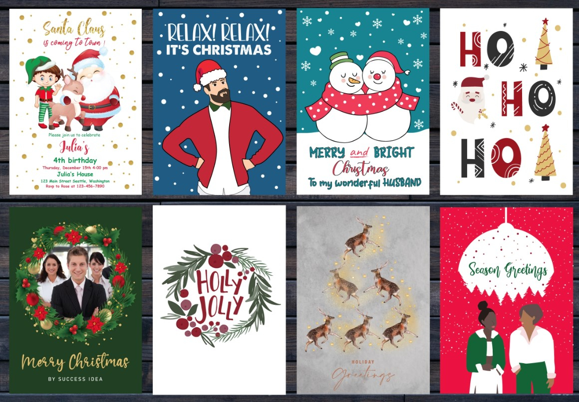 I will do christmas card, greeting card, holiday invitations