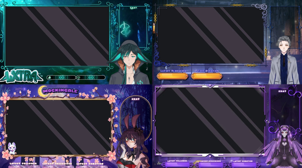 I will create a professional twitch overlay stream package