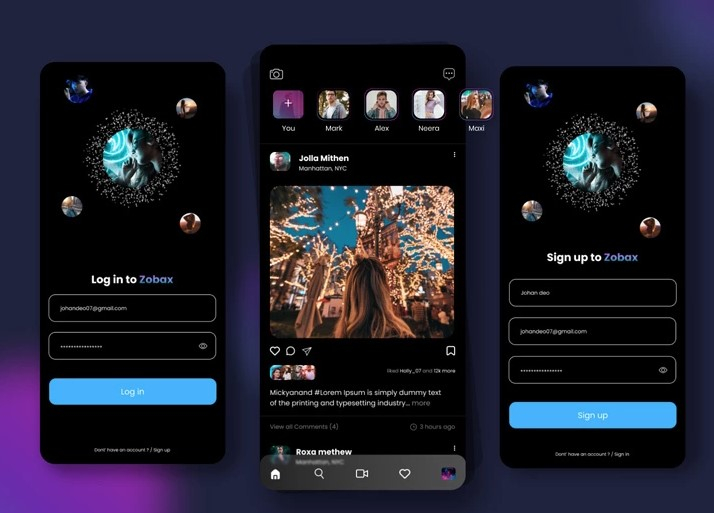 Develop Social Networking app, social media platforms