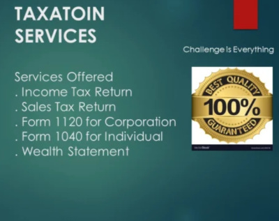 I provide tax and sba services, PPP lending services