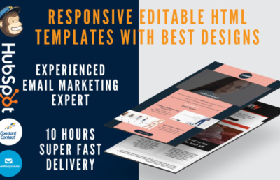 I can develop mailchimp html email templates