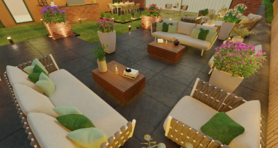 I will do 3d site plan, garden, courtyard and landscape design