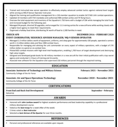 I will provide professional resume writing and cover letter writing