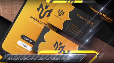 I will create a luxury professional business card with a qr code