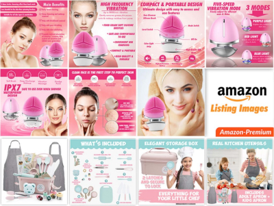 I will design Amazon product images for listings