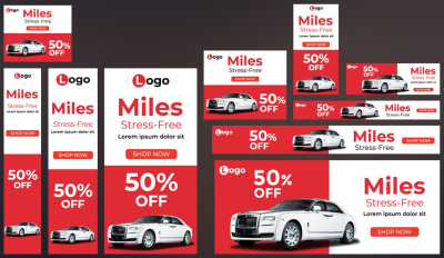 I will design google ads banners, website hero banners, web banner