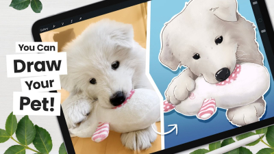 I will digitally draw your pet