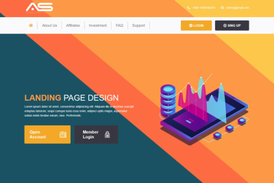 I will website landing page design
