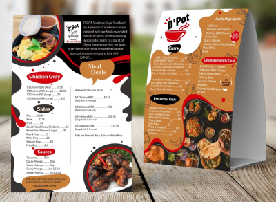 I will create modern original food, bar or restaurant menu