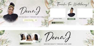 I will create an unique beauty guru youtube intro, outro and banner