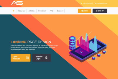 I will website landing page design