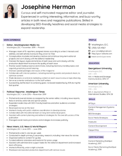 Write and enhance your resume and Linkedin
