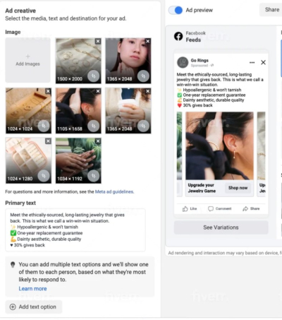 I will set up Facebook and Instagram ads