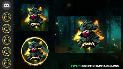 create animated discord logo, discord banner animation, pfp, icon