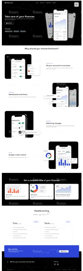 I will website landing page design