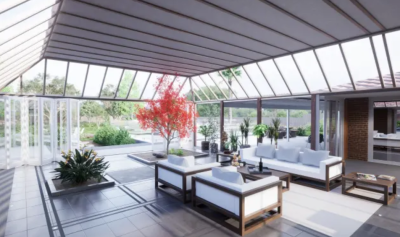 I cadesign home landscape backyard, 3d realistic rendering