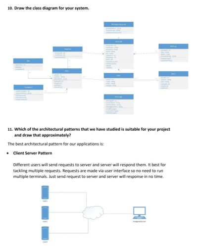 I will do uml diagrams, srs, erd, class, dfd