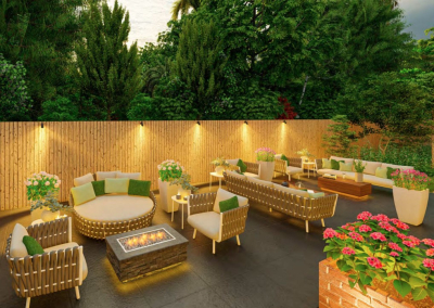 I will do 3d site plan, garden, courtyard and landscape design