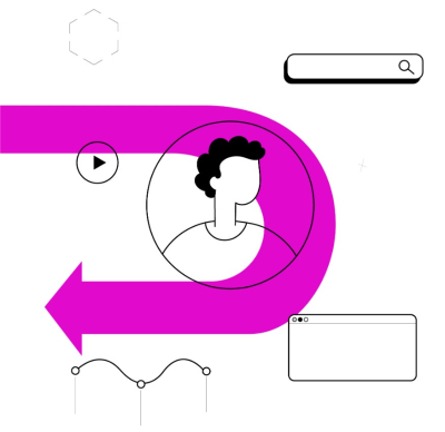 I will design illustrations in the style of think with google