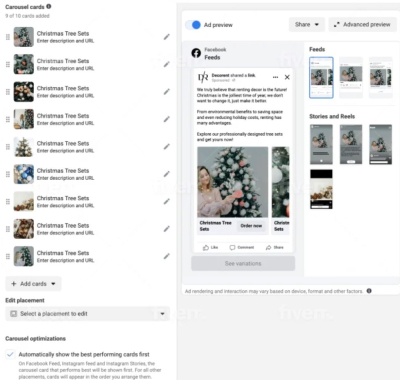 I will set up Facebook and Instagram ads