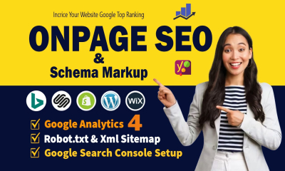 I will do wordpress yoast on page SEO and schema markup 