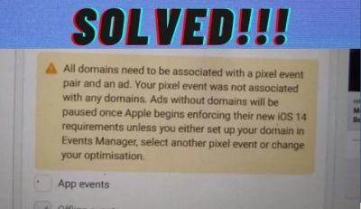 Fix facebook business manager, pixel and domain issue