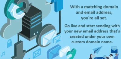 I create, configure email accounts for a domain name