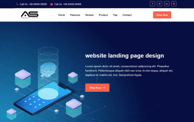 I will website landing page design