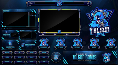 I will create animated Twitch stream overlay pack