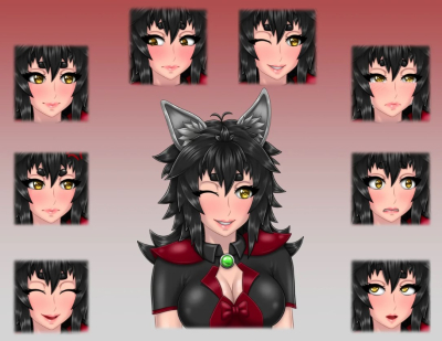 I will design visual novel character